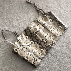 Snake skin crop top